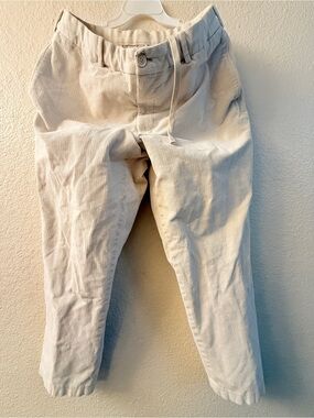 Uniqlo Men's Cream Corduroy Tapered Pants